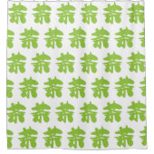 Hanzi/Kanji Language Character Chinese Tea Douchegordijn (Voorkant)