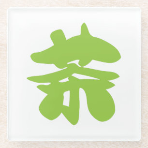 Hanzi/Kanji Language Character Chinese Tea Glazen Onderzetter