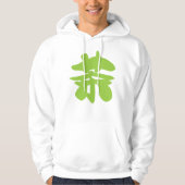 Hanzi/Kanji Language Character Chinese Tea Hoodie (Voorkant)