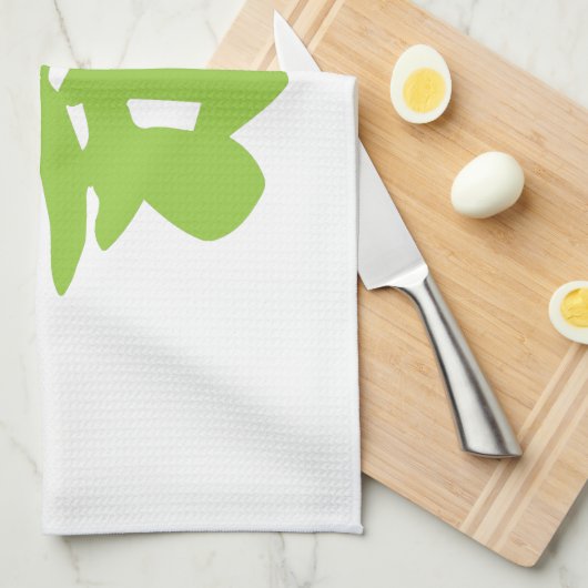 Hanzi/Kanji Language Character Chinese Tea Theedoek (Quarter Fold)