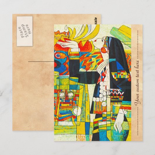 Hao Ping Memorial Ceremonie waterdraak Briefkaart (Voorkant / Achterkant)