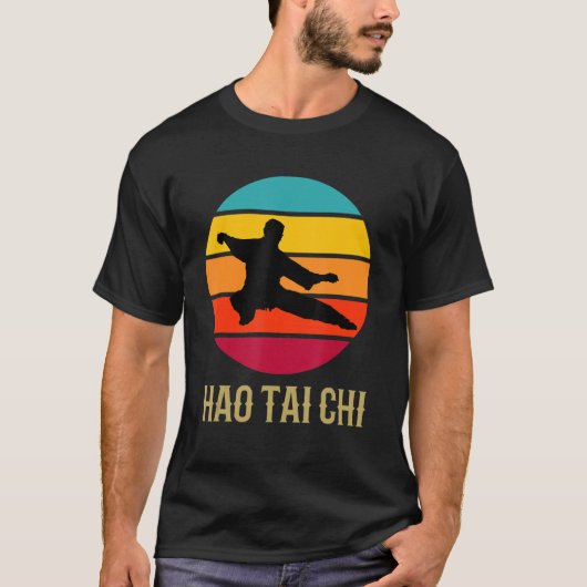 Hao Tai Chi  Sunset Chinese martial Arts St T-shirt (Voorkant)
