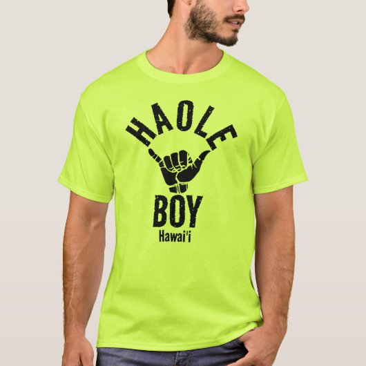 HAOLE BOY SHAKA HAWAII T-SHIRT (Voorkant)