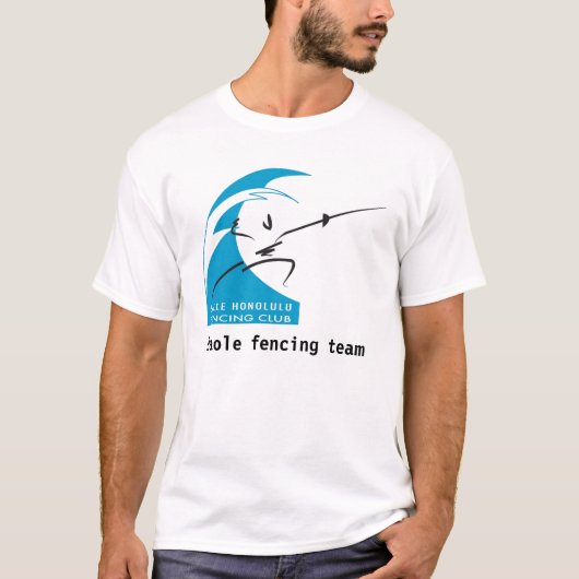 Haole fencing-team t-shirt (Voorkant)