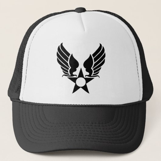 Hap Arnold silhouette Trucker Pet (Voorkant)