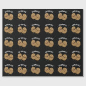 Hap-bean-ness Funny Bean Pun Dark BG Cadeaupapier (Vlak)