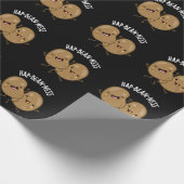 Hap-bean-ness Funny Bean Pun Dark BG Cadeaupapier (Hoek)