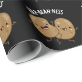 Hap-bean-ness Funny Bean Pun Dark BG Cadeaupapier (Rol Hoek)