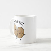 Hap-bean-ness Funny Bean Pun Koffiemok (Voorkant links)