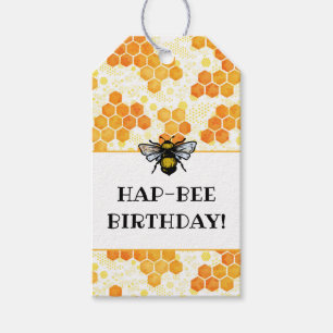 Hap-BEE Birthday Gift Label Cadeaulabel