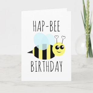 Hap Bee Birthday Kaart