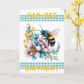 Hap-Bee Birthday Kaart (Gele Bloem)