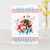 Hap-Bee Birthday Kaart (Gele Bloem)