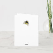 Hap - Bee Birthday Notitiekaartje (Achterkant)