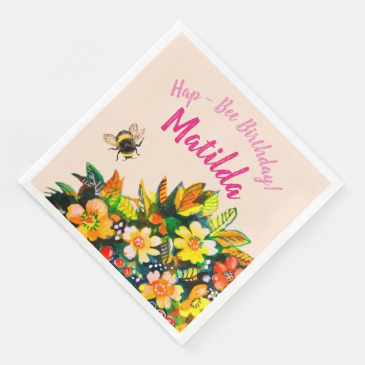 Hap - Bee Birthday Servet (Hoek)