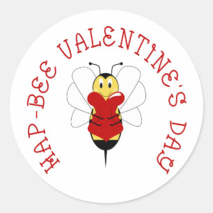 Hap-bee Valentijnsdag Sticker