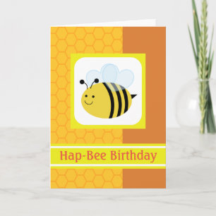 Hap-Bee Verjaardag Hommels Bijenkorf Kaart