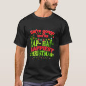 Hap Hap is het gelukkigste kerstfeest - grappige v T-shirt (Voorkant)