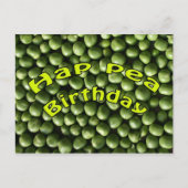 Hap Pea Birthday Briefkaart (Voorkant)