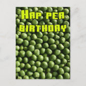 Hap Pea Birthday Briefkaart (Voorkant)