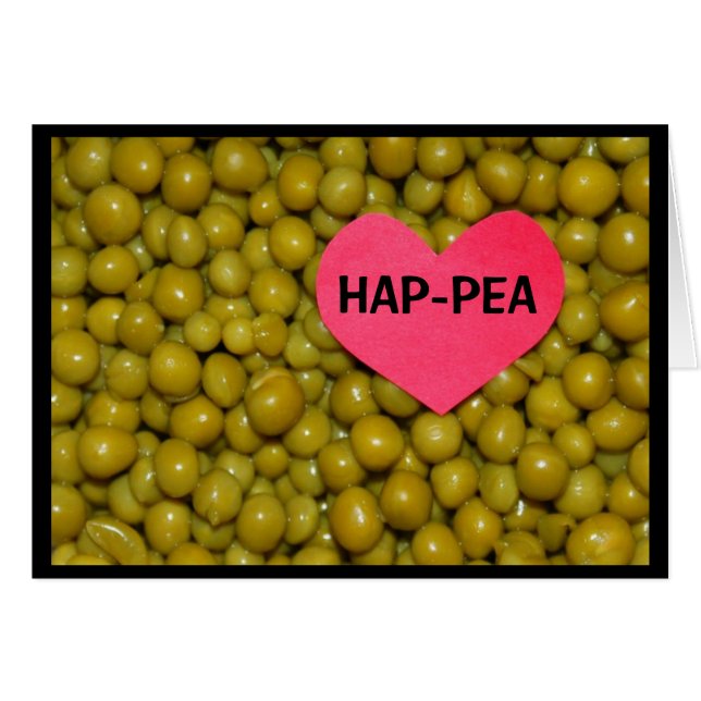 HAP-PEA VERJAARDAG! (Voorkant Horizontaal)