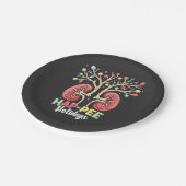 HAP-Pee Feestdagen Dialyse Nier Bewustzijn Xmas Papieren Bordje (Gekanteld)
