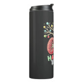 HAP-Pee Feestdagen Dialyse Nier Bewustzijn Xmas Thermosbeker (Gedraaid links)