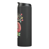 HAP-Pee Feestdagen Dialyse Nier Bewustzijn Xmas Thermosbeker (Geroteerd rechts)