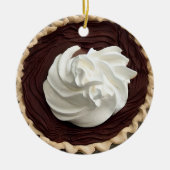 Hap-pie Kerstmis | Grappig eten Pun Keramisch Ornament (Voorkant)