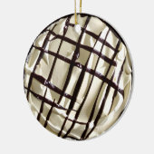 Hap-pie Kerstmis | Grappig eten Pun Keramisch Ornament (Links)