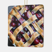 Hap-pie Kerstmis | Grappig eten Pun Keramisch Ornament (Links)