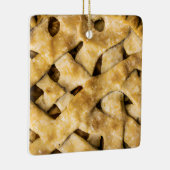Hap-pie Kerstmis | Grappige appeltaart Keramisch Ornament (Rechts)