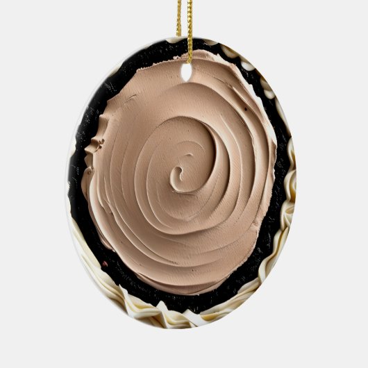 Hap-pie Kerstmis Sweetie Pie | Grappig eten Pun Keramisch Ornament (Rechts)