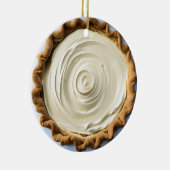 Hap-pie Kerstmis Sweetie Pie | Grappig eten Pun Keramisch Ornament (Rechts)