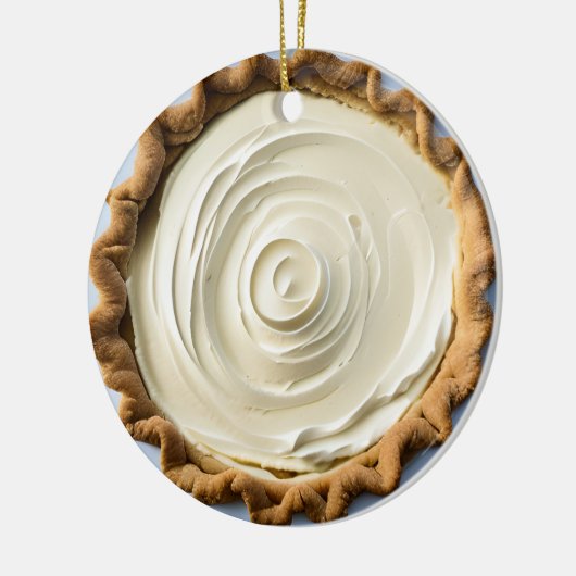 Hap-pie Kerstmis Sweetie Pie | Grappig eten Pun Keramisch Ornament (Links)