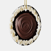Hap-pie Kerstmis Sweetie Pie | Grappig eten Pun Keramisch Ornament (Rechts)