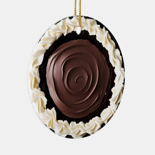 Hap-pie Kerstmis Sweetie Pie | Grappig eten Pun Keramisch Ornament (Rechts)