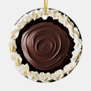 Hap-pie Kerstmis Sweetie Pie   Grappig eten Pun Keramisch Ornament