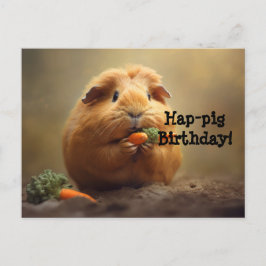 Hap-pig Verjaardag! Briefkaart