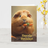 Hap-pig Verjaardag! Kaart (Gele Bloem)