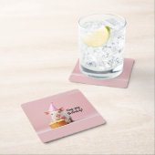 Hap-pig Verjaardag! Kartonnen Onderzetters (Insitu)