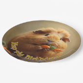 Hap-pig Verjaardag! Papieren Bordje (Gekanteld)