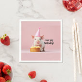Hap-pig Verjaardag! Servet (Insitu)