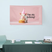 Hap-pig Verjaardag! Spandoek (Beurs)