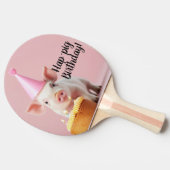 Hap-pig Verjaardag! Tafeltennisbatje (Zijkant)