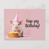 Hap-vark Verjaardag! Briefkaart (Voorkant)