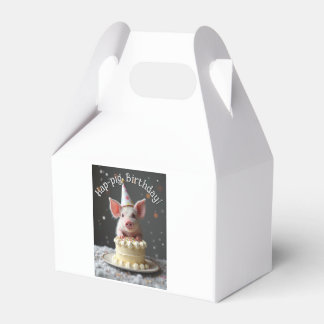Hap varken Verjaardag Bedankdoosjes