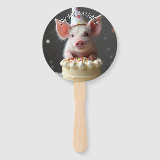 Hap varken Verjaardag Handwaaier