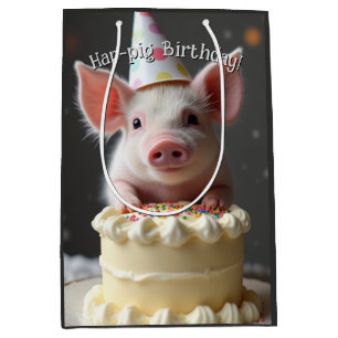 Hap varken Verjaardag Medium Cadeauzakje