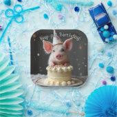 Hap varken Verjaardag Papieren Bordje (Feest)